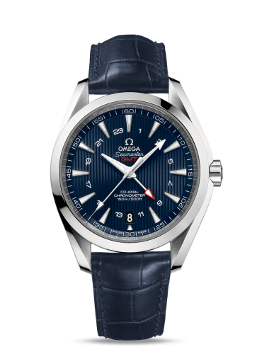 Omega Seamaster Aqua Terra 150M Co-Axial 43 GMT Stainless Steel / Blue